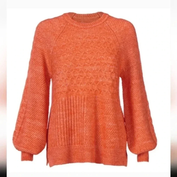 Cabi Harvest Pullover Mix Pattern Knit Boxy Fit Crewneck Sweater(S) - Picture 1 of 10